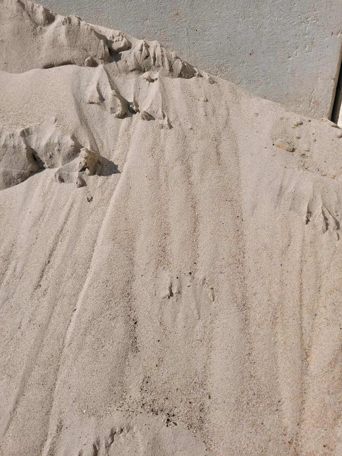 Gehäufter Feinsand.