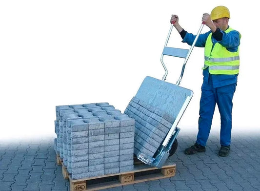 Hier ein Beispiel, wie die Steinkarre benutzt wird.