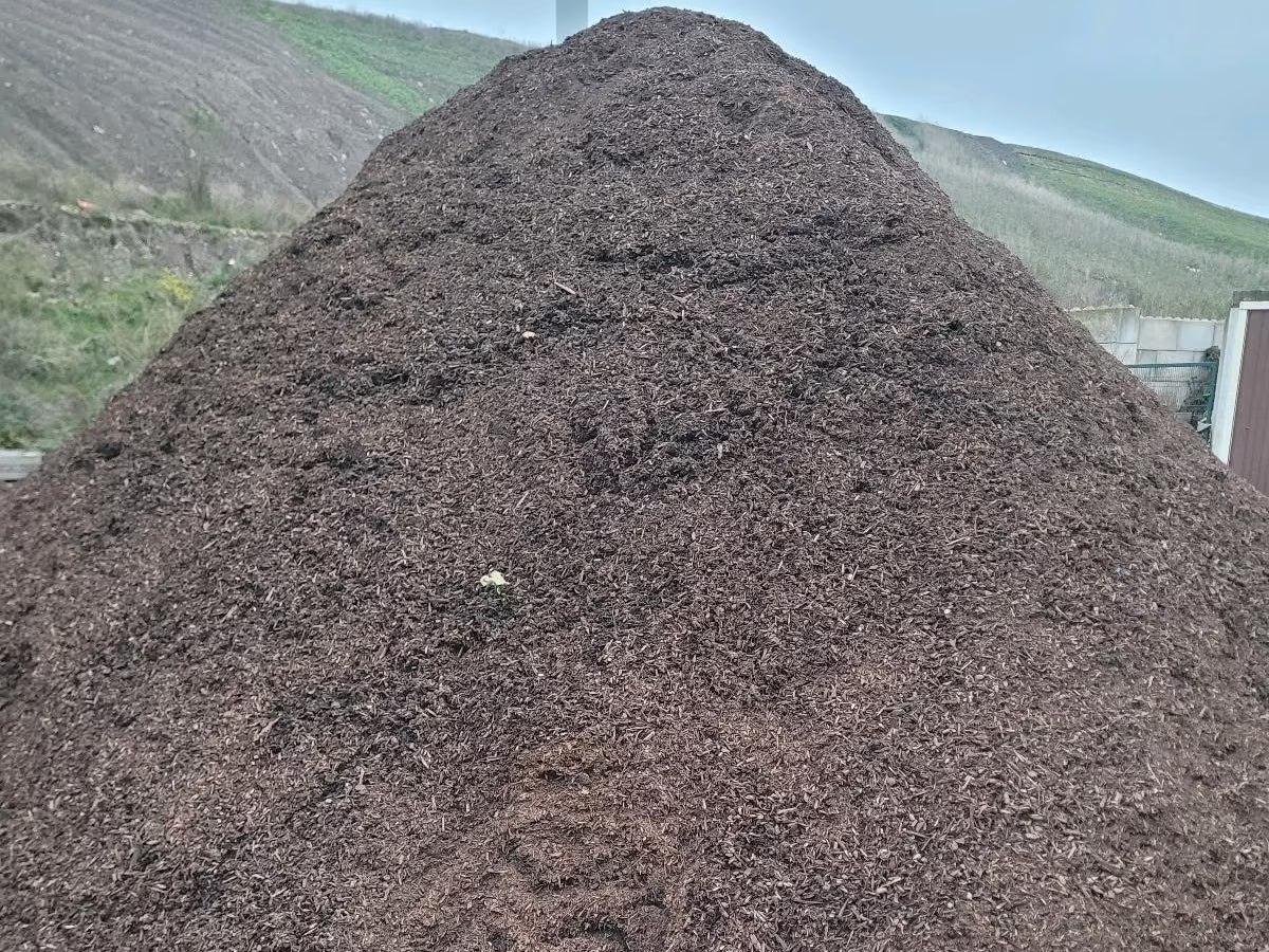 Ein großer Haufen von sehr faserigem Mucksel.