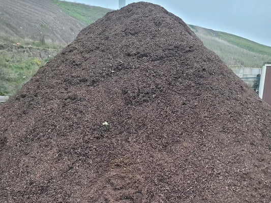 Ein großer Haufen von sehr faserigem Mucksel.