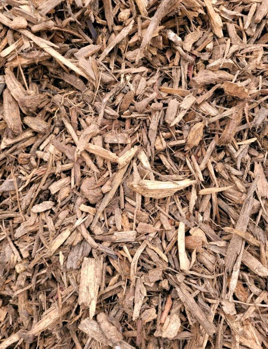 Gröbere Holzfasern/gehexeltes Holz von nahem betrachtet.